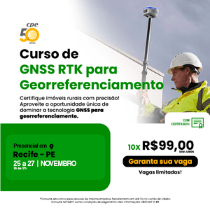 Curso GNSS RTK para Georreferenciamento (Recife- PE)