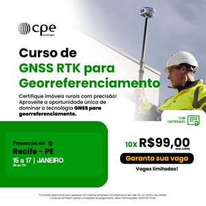 Curso GNSS RTK para Georreferenciamento (Recife- PE)