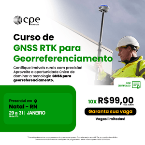 Curso GNSS RTK para Georreferenciamento (Natal - RN)