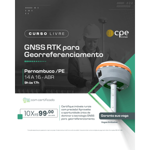 Curso GNSS RTK para Georreferenciamento (Pernambuco - PE)