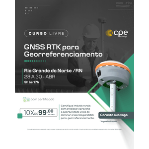 Curso GNSS RTK para Georreferenciamento (Rio Grande do Norte - RN)