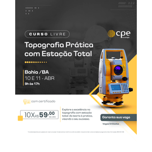 Curso Topografia Prática com Estação Total (Bahia - BA)