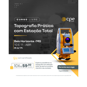 Curso Topografia Prática com Estação Total (Belo Horizonte - MG)