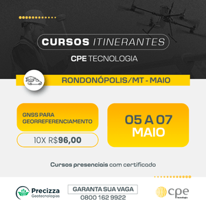 Curso GNSS RTK para Georreferenciamento (Rondonópolis - MT)