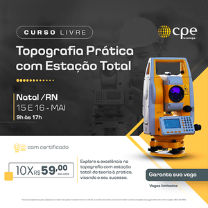 Curso Topografia Prática com Estação Total (Natal - RN)