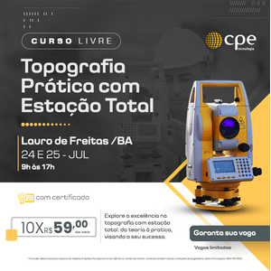 Curso Topografia Prática com Estação Total (Lauro de Freitas - BA)