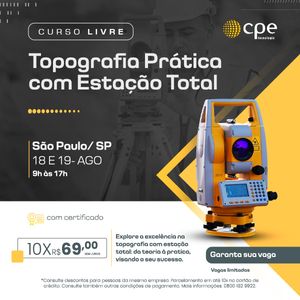 Curso Topografia Prática com Estação Total (São Paulo - SP)