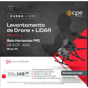 Curso Levantamento de Drone + Lidar (Belo Horizonte - MG)