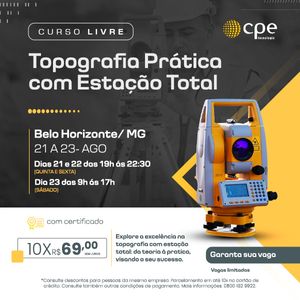 Curso Topografia Prática com Estação Total (Belo Horizonte - MG)