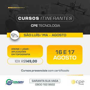 Curso Levantamento de Drone + Lidar (São Luís - MA)