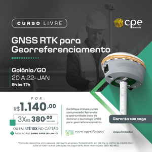Curso GNSS RTK para Georreferenciamento (Goiânia - GO)